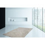 Voir la diapositive 2 : Paris Prix Tapis en Cuir Effet Métallique  Spark  Ivoire & Chrome