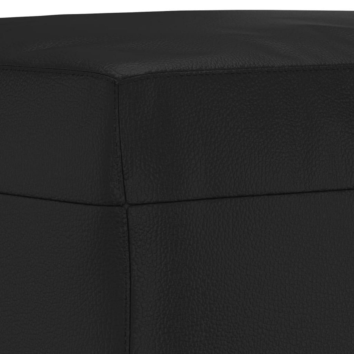 VIDAXL Banc Noir 70x35x41 cm Similicuir