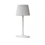 Lumisky Lampe de table sans fil LED ABBY WHITE Blanc Aluminium H30CM