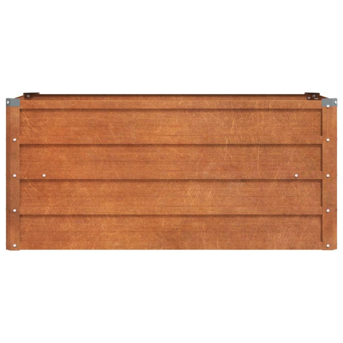 VIDAXL Lit sureleve de jardin rouille 100x40x45 cm acier corten