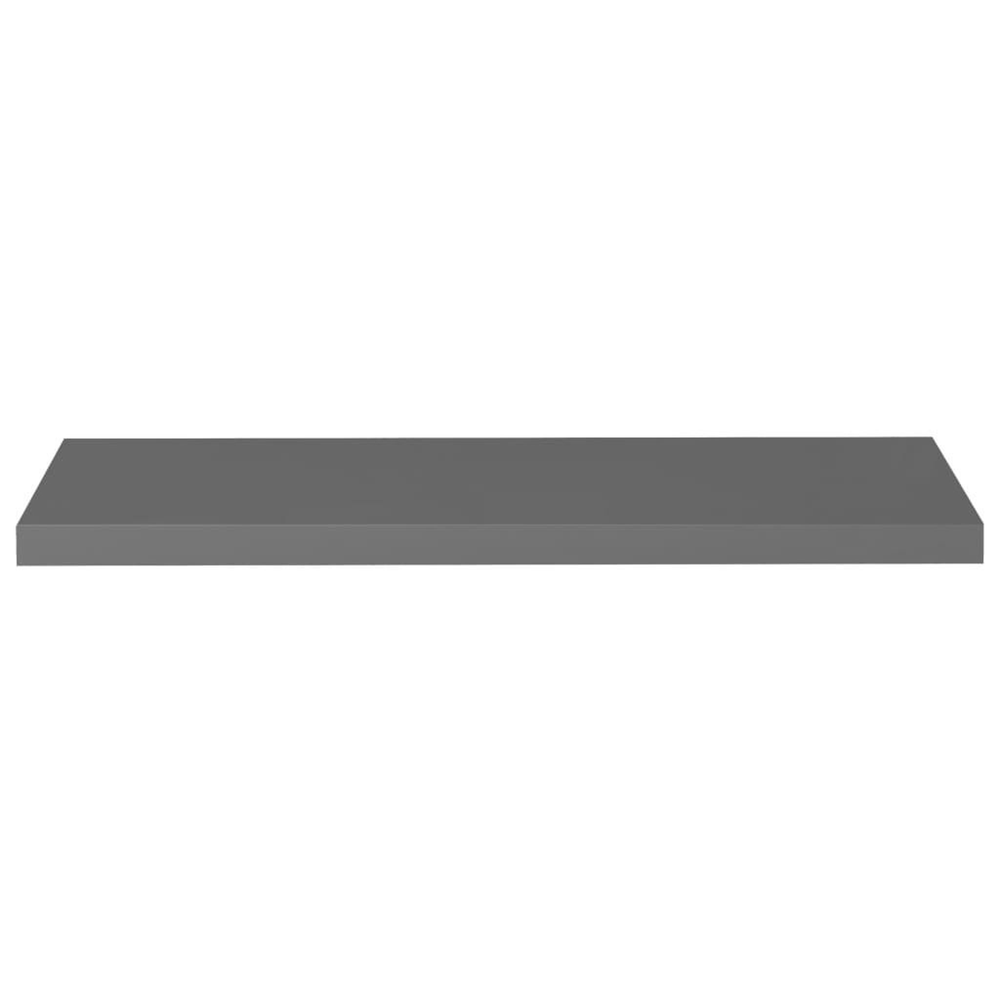 Voir la diapositive 5 : VIDAXL Etagere murale flottante 4 pcs Gris brillant 90x23,5x3,8 cm MDF