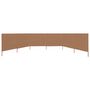 Voir la diapositive 3 : VIDAXL Paravent 6 panneaux Tissu 800 x 160 cm Taupe