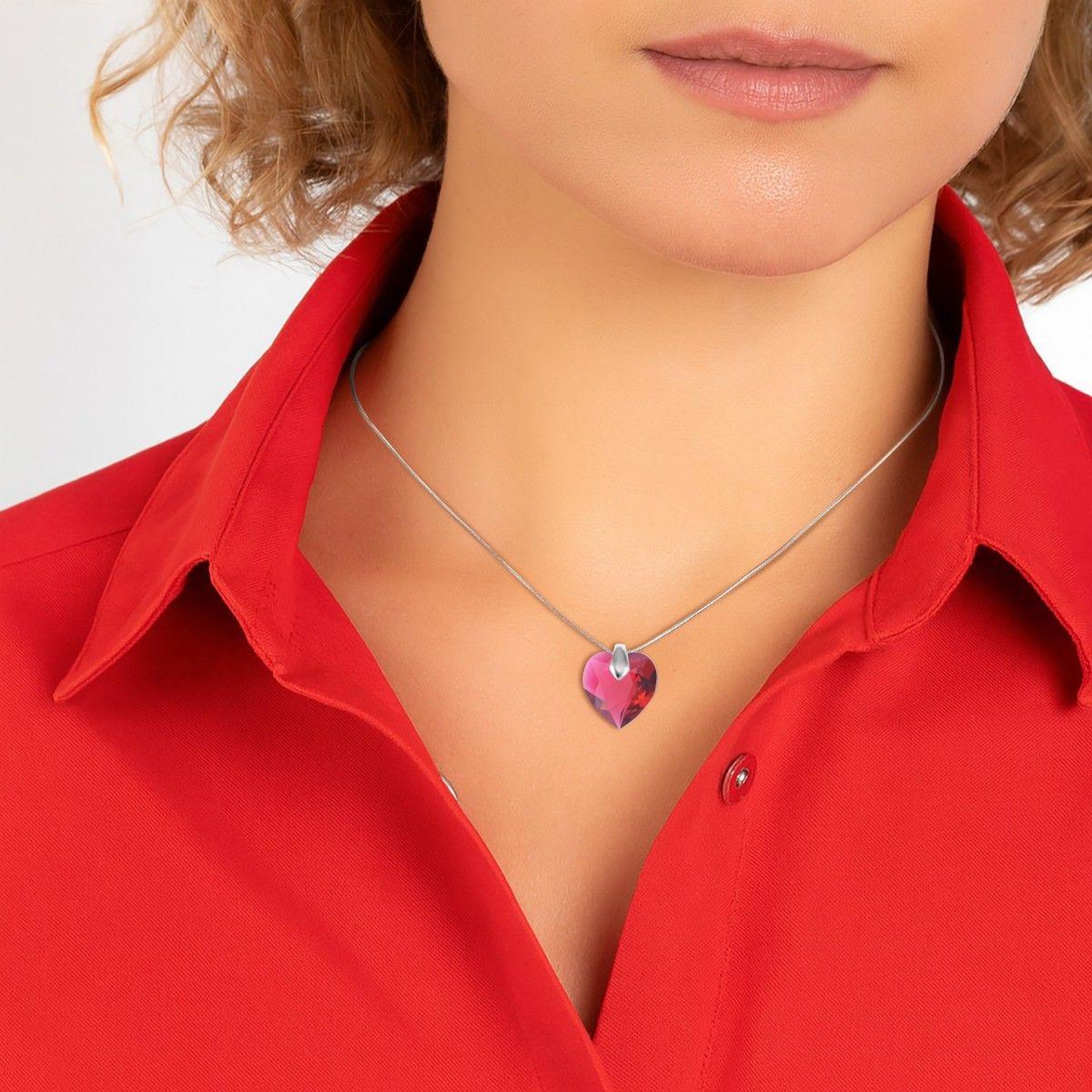 Voir la diapositive 2 : SC CRYSTAL Collier coeur par SC Crystal®