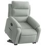 Voir la diapositive 3 : VIDAXL Fauteuil inclinable electrique gris clair velours