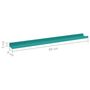 Voir la diapositive 6 : VIDAXL Etageres murales 4 pcs Bleu 80x9x3 cm
