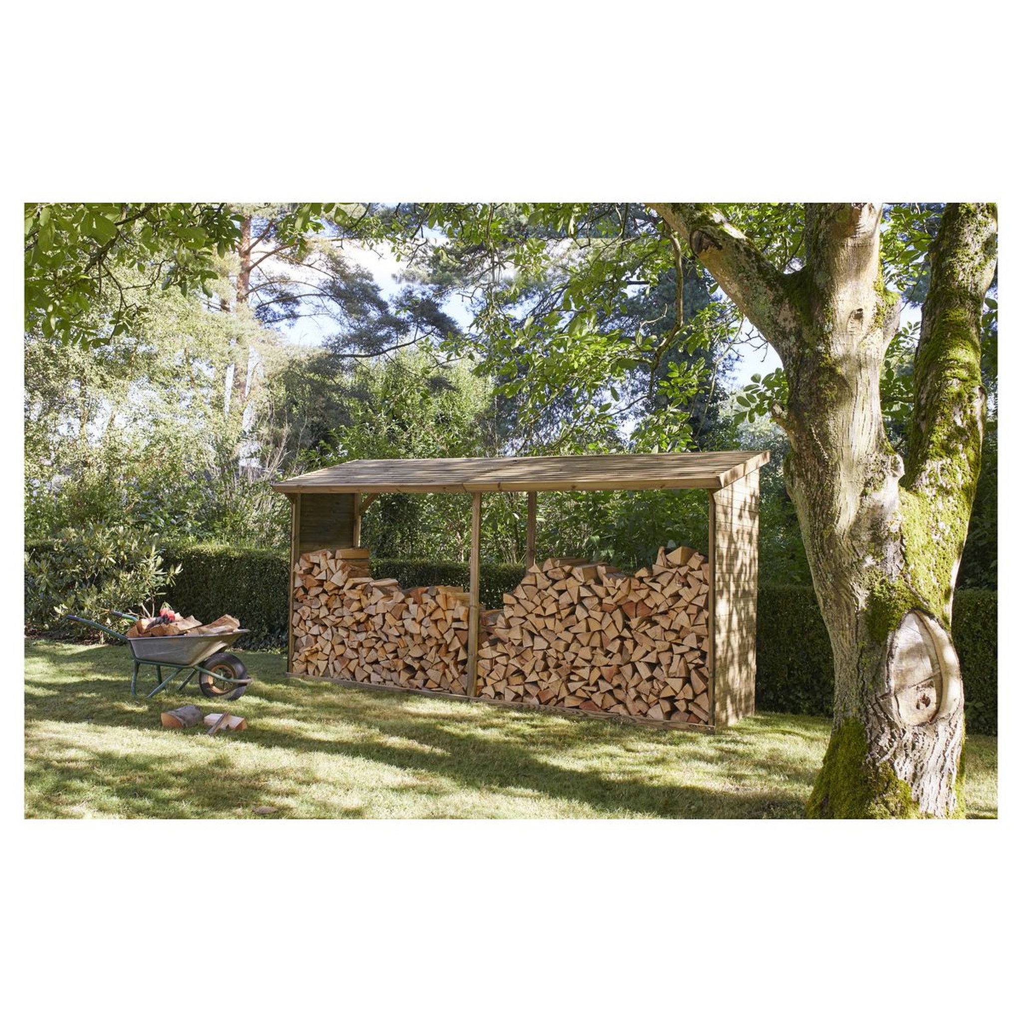 Voir la diapositive 1 : Forest Style Bûcher Bois - 5,7m3 - MEMPHIS XXL