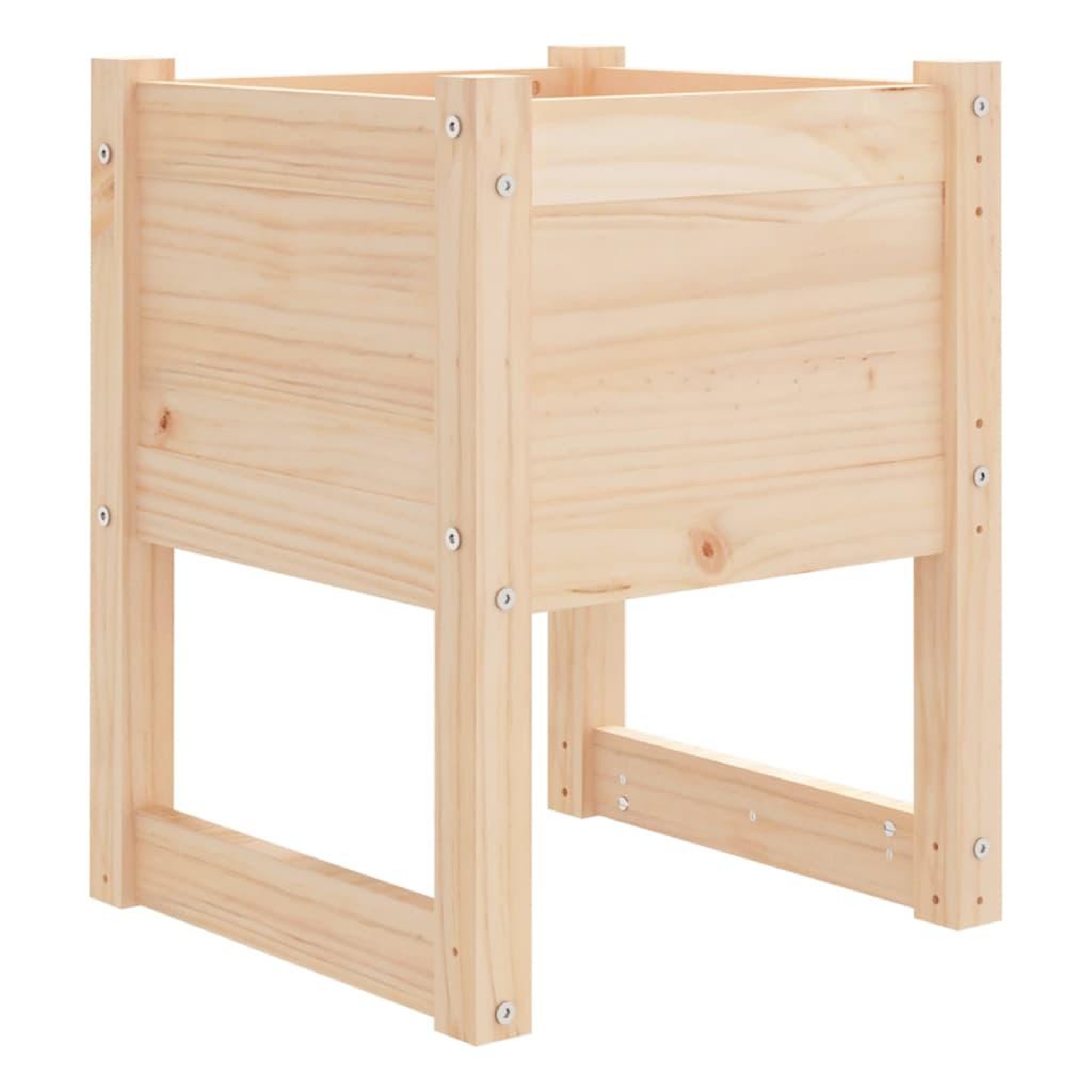 Voir la diapositive 4 : VIDAXL Jardinieres 2 pcs 40x40x52,5 cm Bois massif de pin