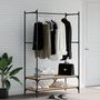 Voir la diapositive 1 : VIDAXL Porte vêtements avec étagères chêne sonoma bois d ingénierie