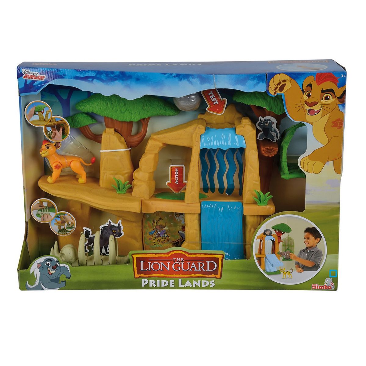 SIMBA Playset La Garde du Roi Lion - Terre Sacrée + Accessoires + 1 figurine