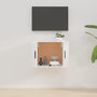 Voir la diapositive 3 : VIDAXL Meuble TV mural Blanc brillant 57x34,5x40 cm