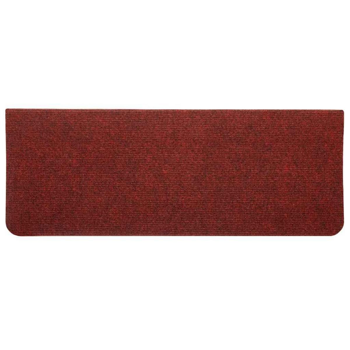 VIDAXL Tapis d'escalier auto-adhesifs 30 pcs rouge 65x24,5x3,5 cm
