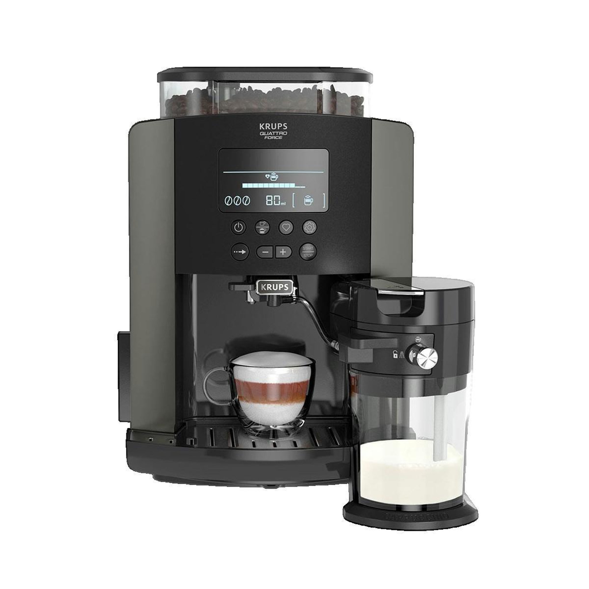Voir la diapositive 2 : KRUPS Cafetière Krups Arabica Latte EA819E10