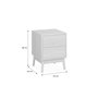 Voir la diapositive 4 : SWEEEK Lot de 2 tables de chevet décor bois. deux tiroirs