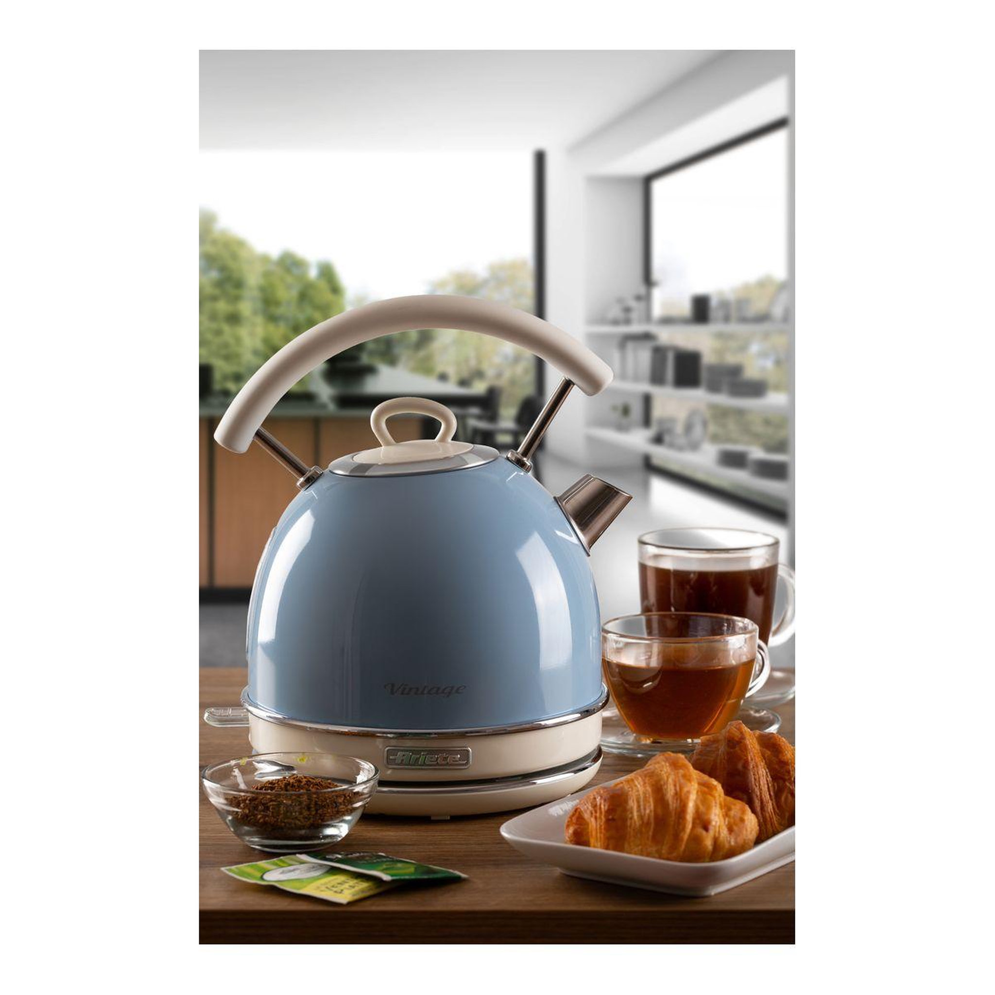 Voir la diapositive 5 : ARIETE Bouilloire vintage bleue 1.7l