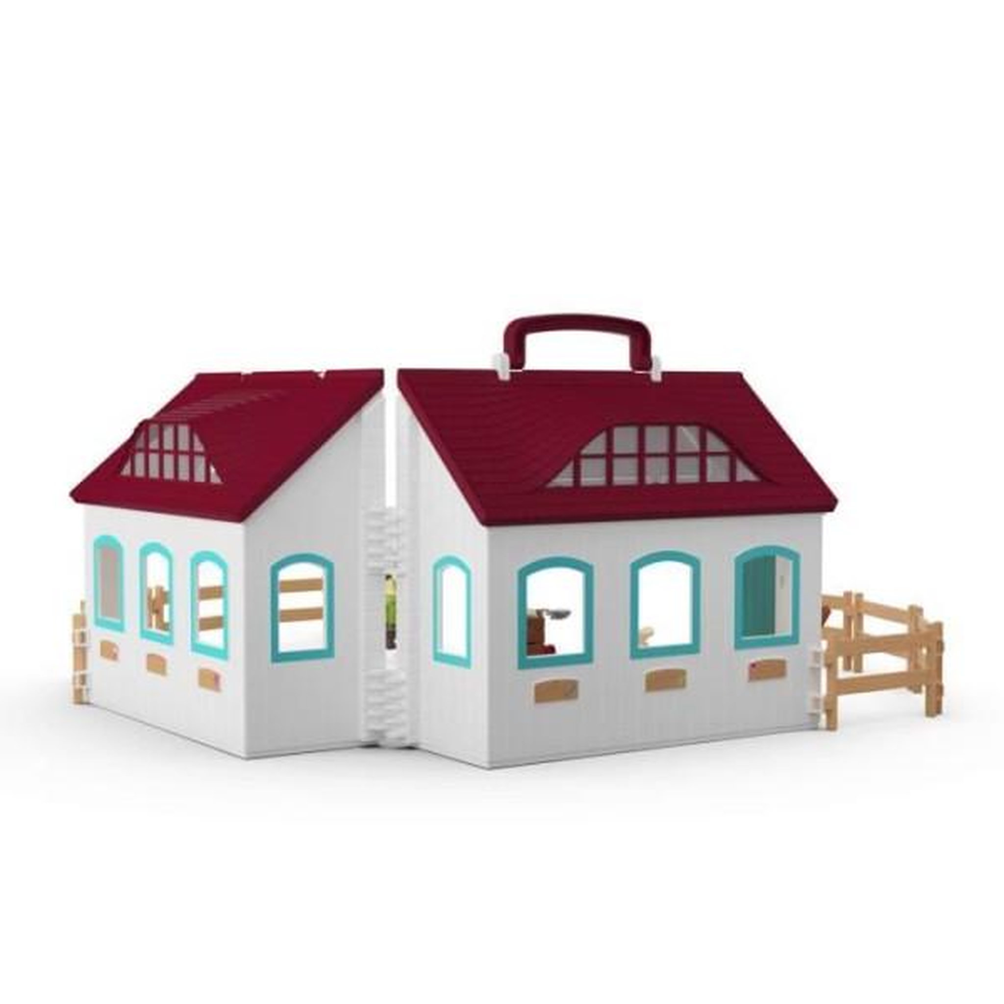 Voir la diapositive 2 : Schleich Coffret Écurie Transportable SCHLEICH 42703 Horse Club, Des 4 ans