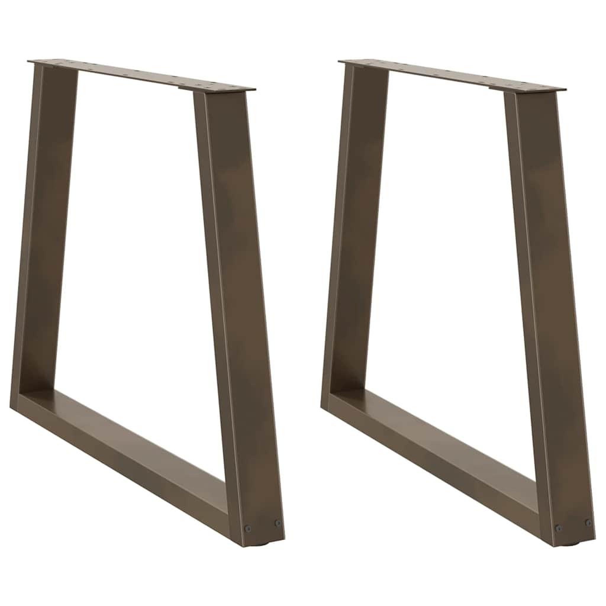 VIDAXL Pieds de table a manger forme de V 2 pcs 80x(72-73,3) cm acier