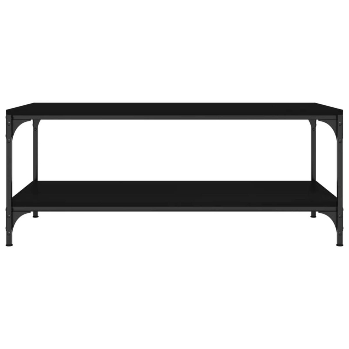 VIDAXL Table basse Noir 80x50x40 cm Bois d'ingenierie