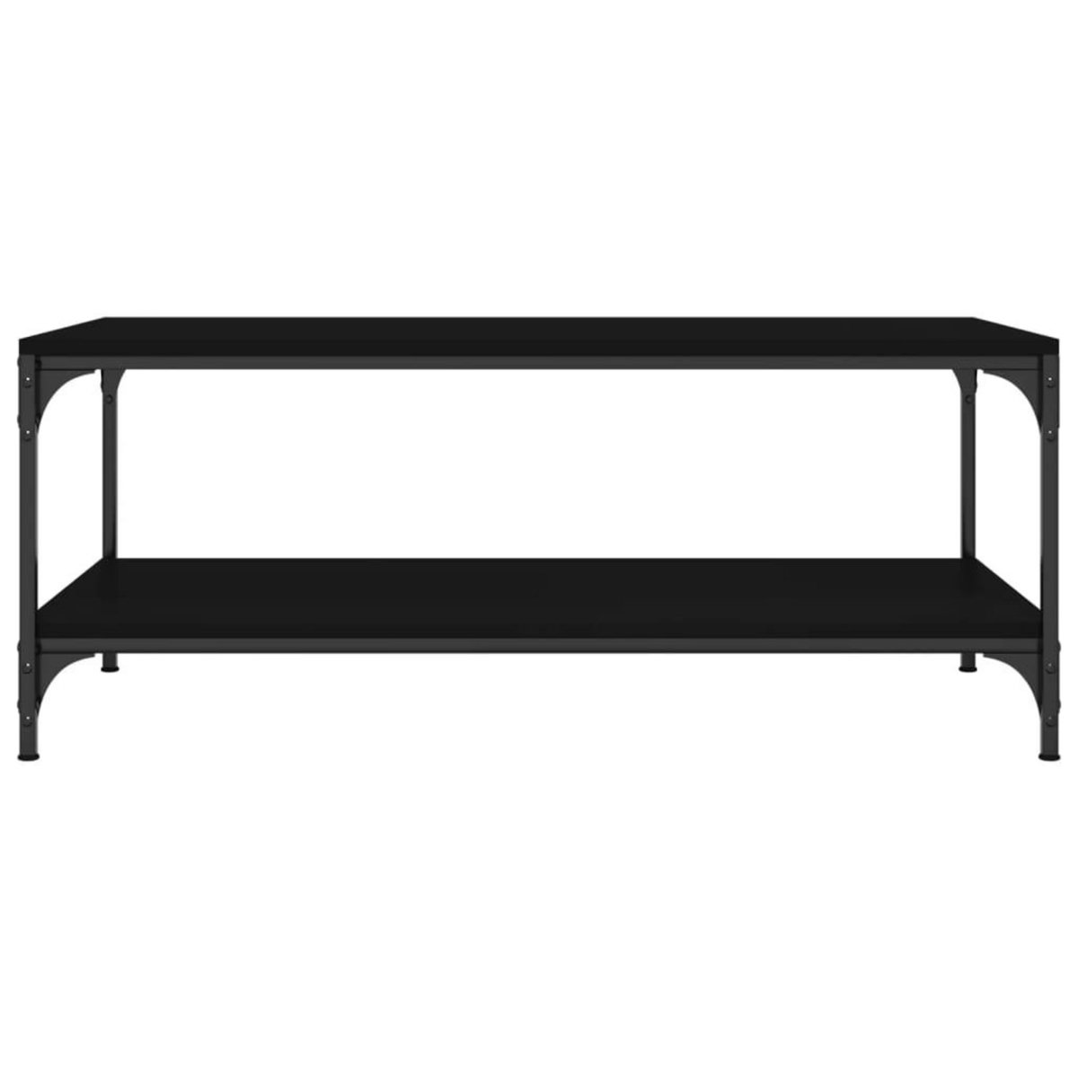 VIDAXL Table basse Noir 80x50x40 cm Bois d'ingenierie