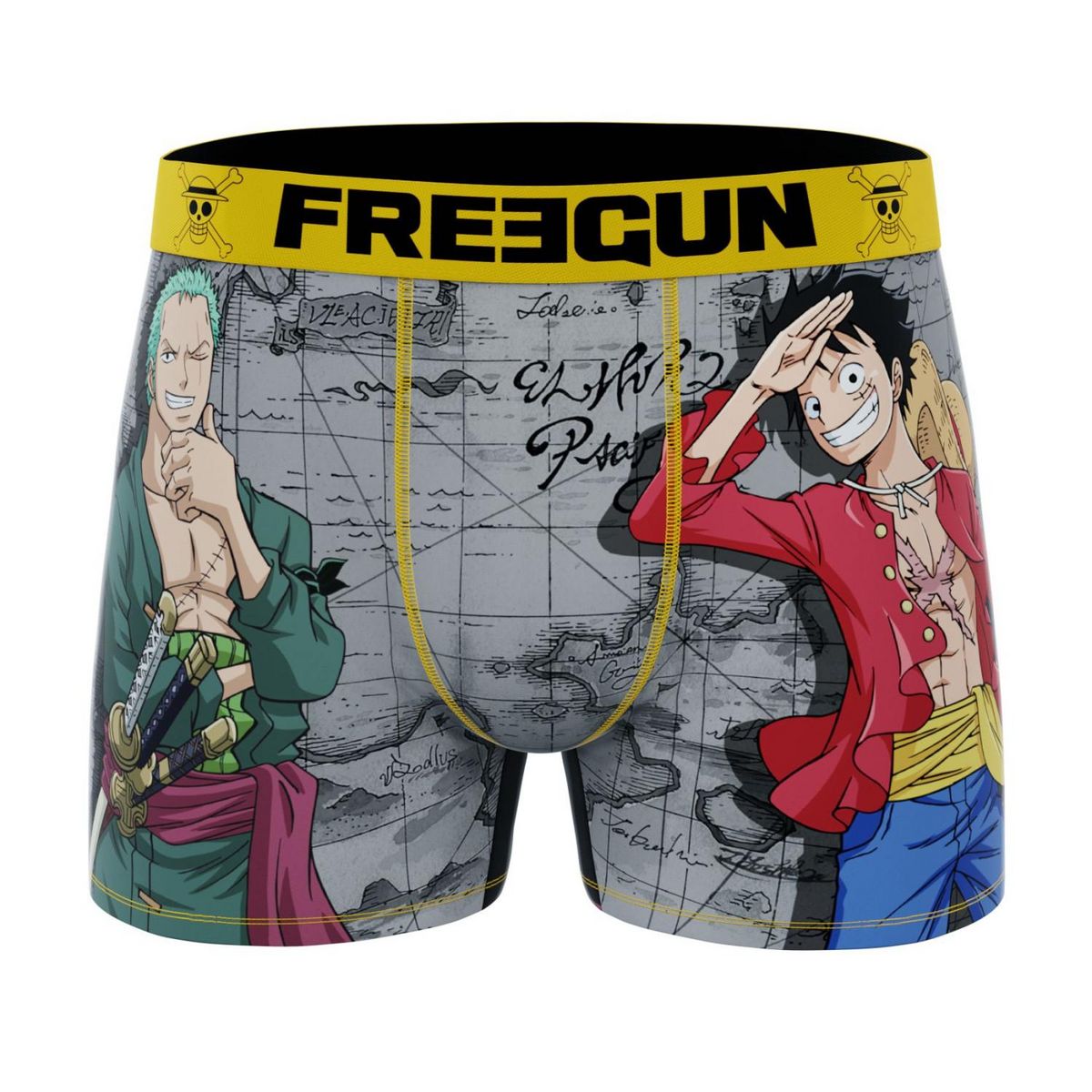 FREEGUN Lot de 5 boxers enfant One Piece