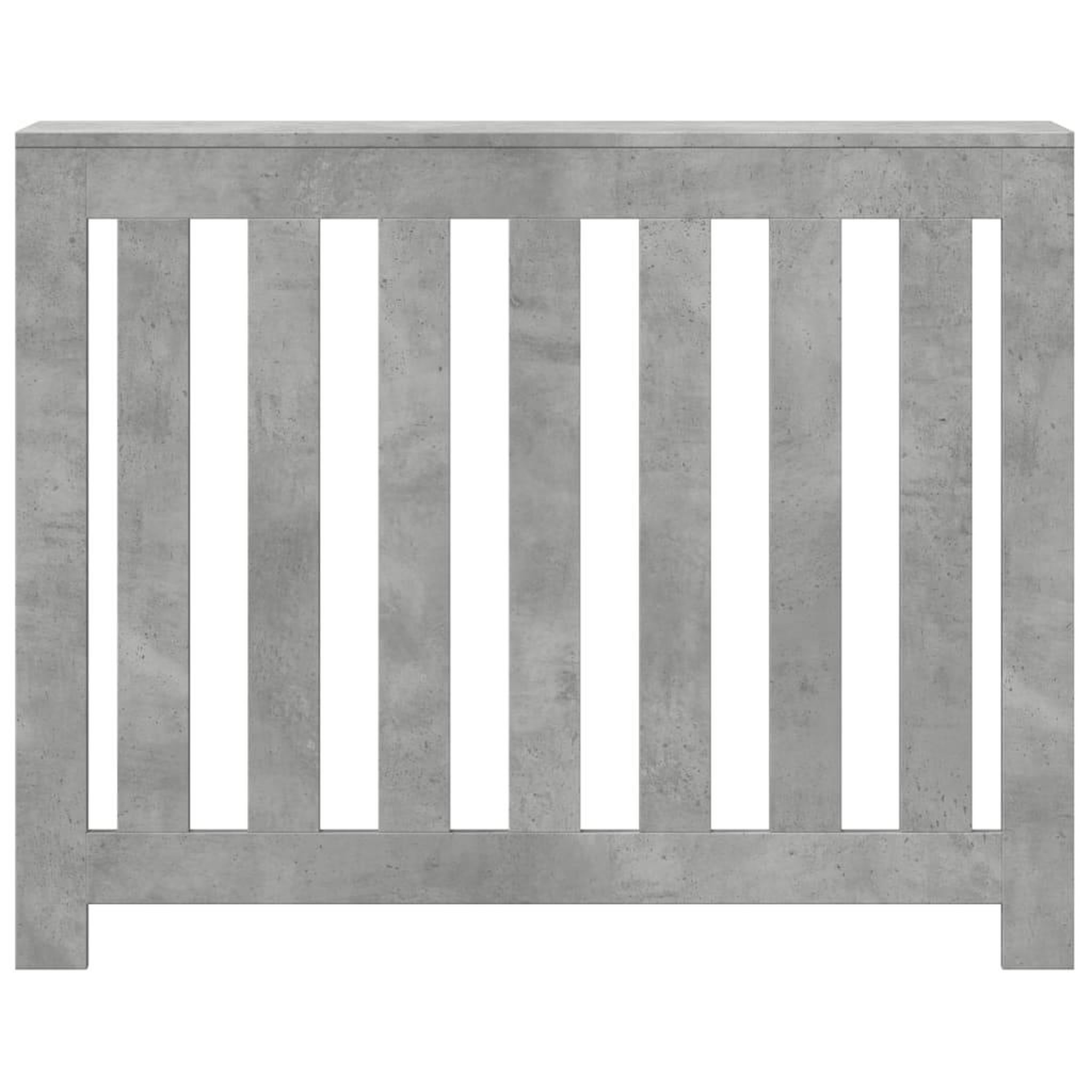 Voir la diapositive 3 : VIDAXL Cache-radiateur gris beton 104x20x82 cm bois d'ingenierie