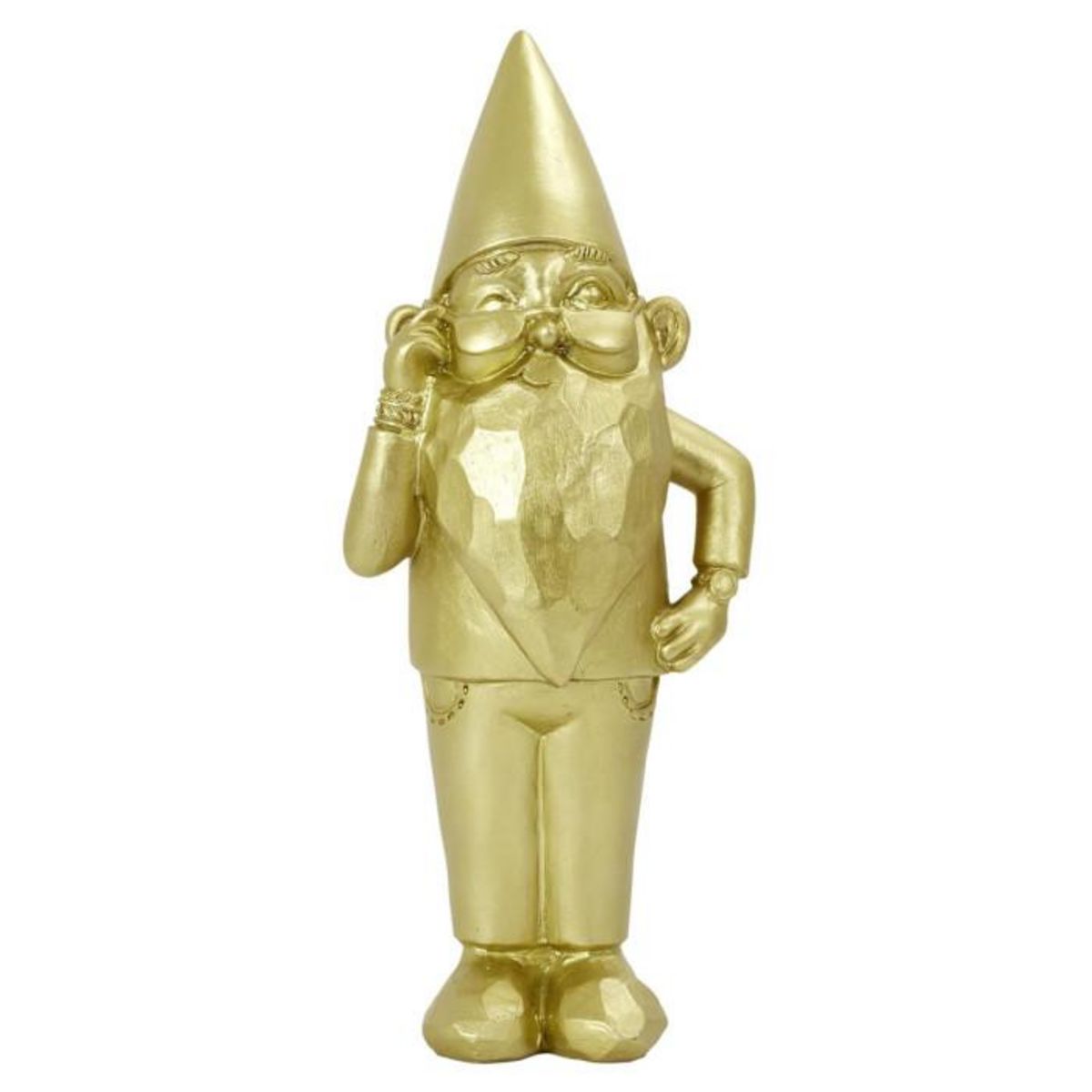 Paris Prix Statuette Design  Nain de Jardin Star  33cm Or