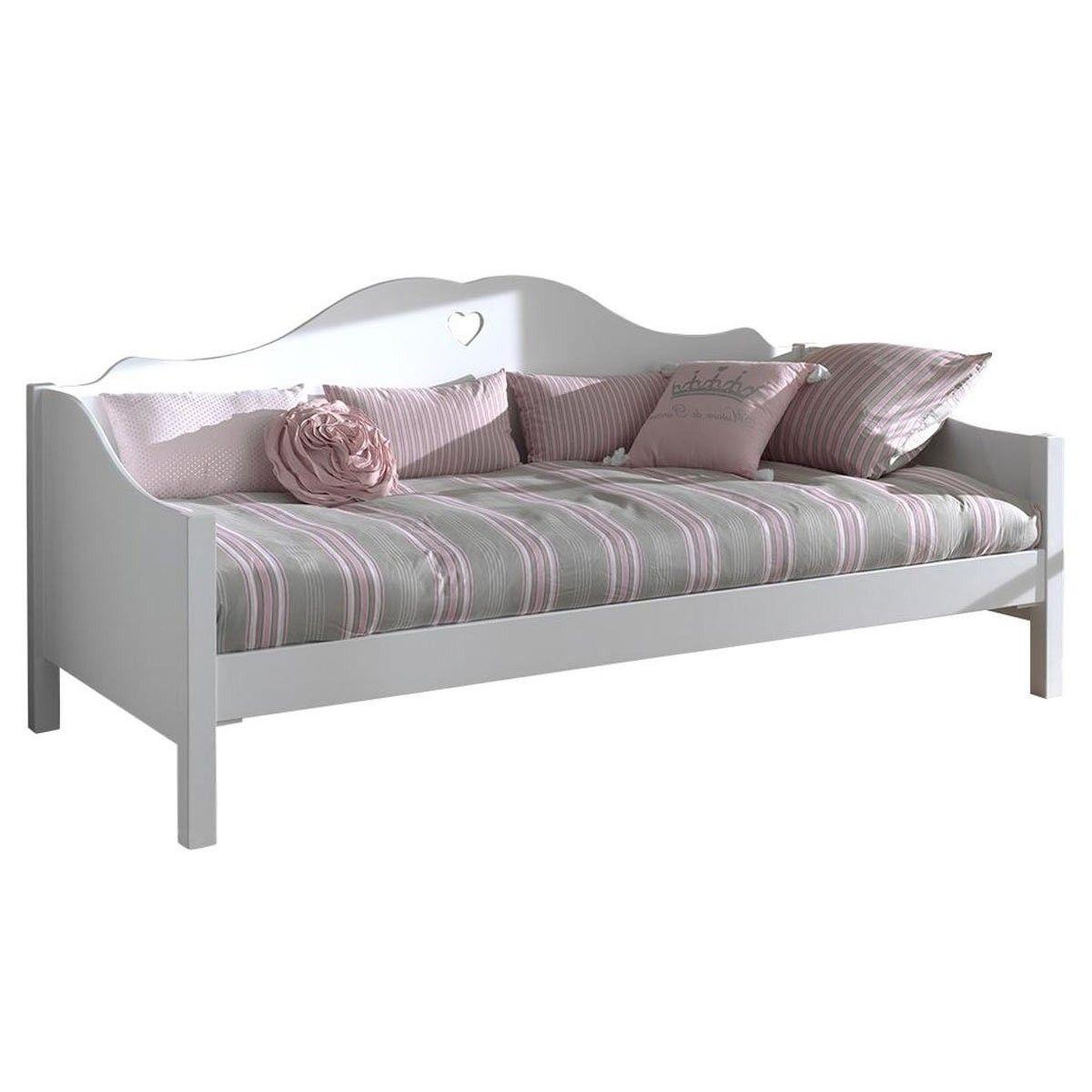 Voir la diapositive 2 : Paris Prix Pack - lit banquette enfant, sommier & tiroir  amori  90x200cm blanc