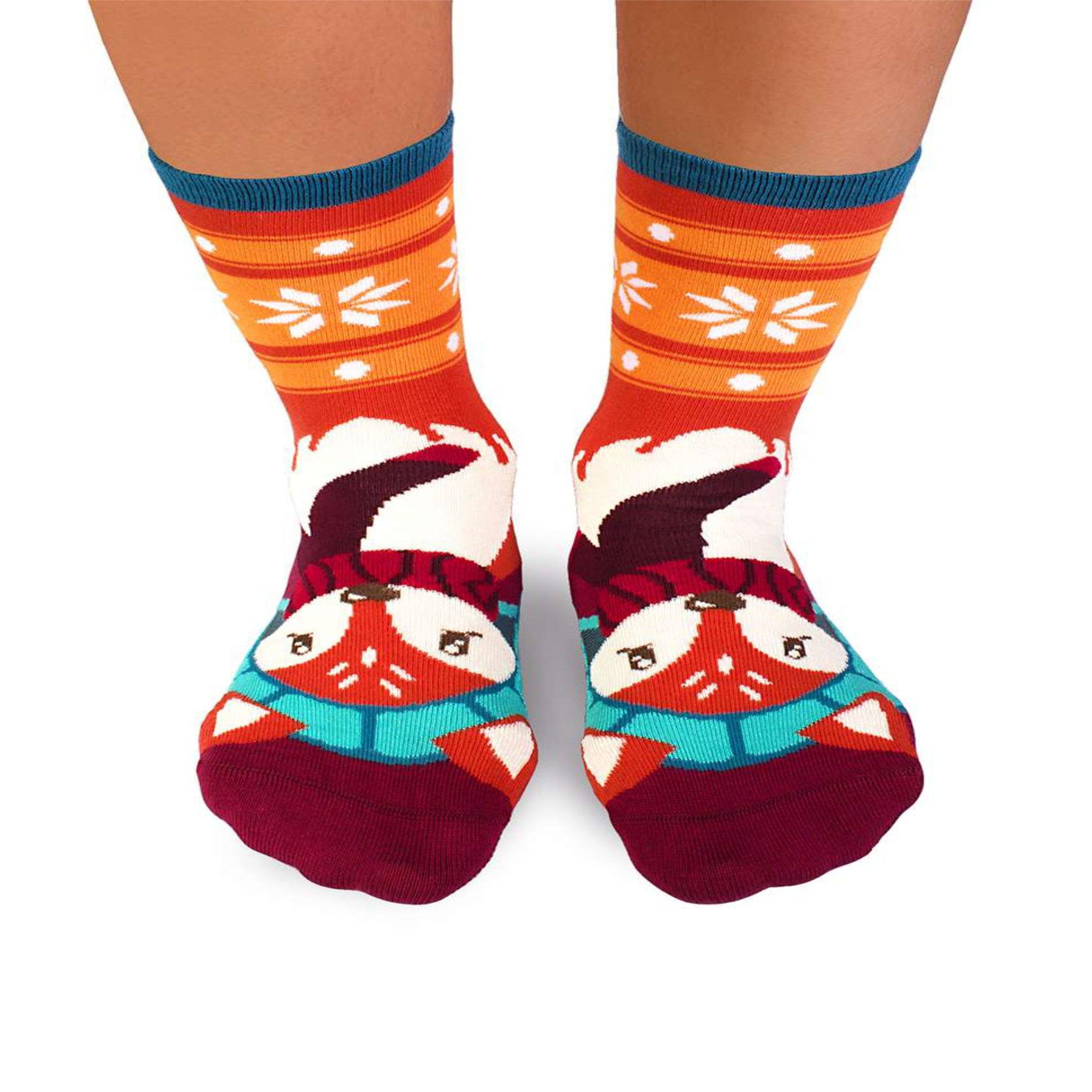 PIRIN HILL Chaussettes en bambou renard. Coloris disponibles : Multicolore