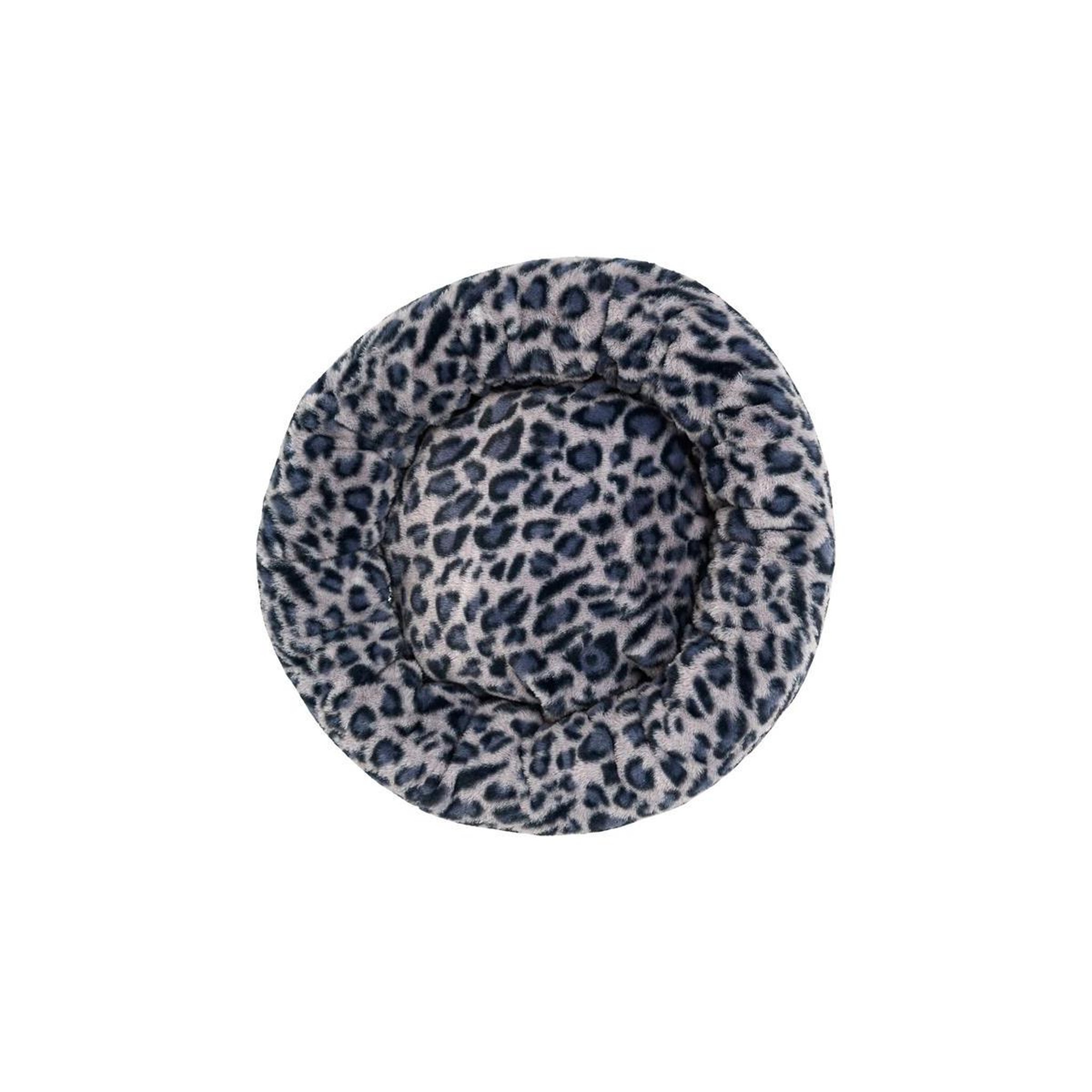 The concept Factory Coussin Lit pour Animaux  Léopard  50cm Noir & Gris