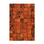 Voir la diapositive 1 : Paris Prix Tapis Patchwork en Cuir Fait Main  Voila  Orange
