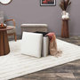 Voir la diapositive 2 : The Home Deco Factory Pouf de rangement pliable effet côtelé