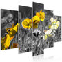 Voir la diapositive 1 : Paris Prix Tableau Imprimé 5 Panneaux  Yellow Poppies Wide