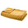 Voir la diapositive 1 : ATMOSPHERA Plaid Imprimé  Losange 3D  125x150cm Ocre