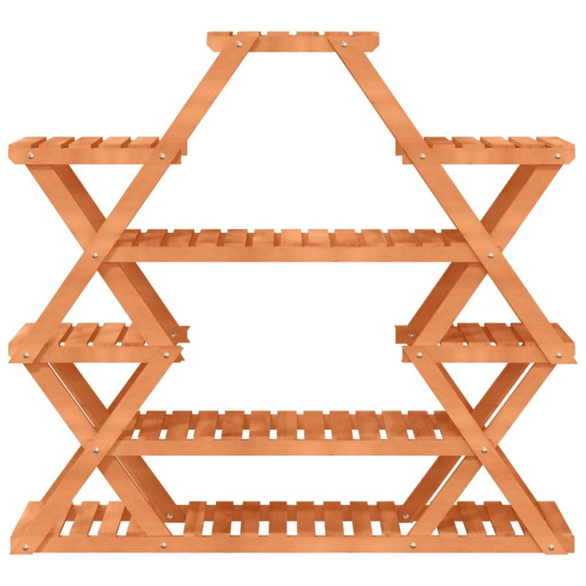 Voir la diapositive 4 : VIDAXL Support a fleurs 110x25x105 cm bois massif de sapin