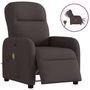 Voir la diapositive 1 : VIDAXL Fauteuil de massage inclinable electrique Marron fonce Tissu