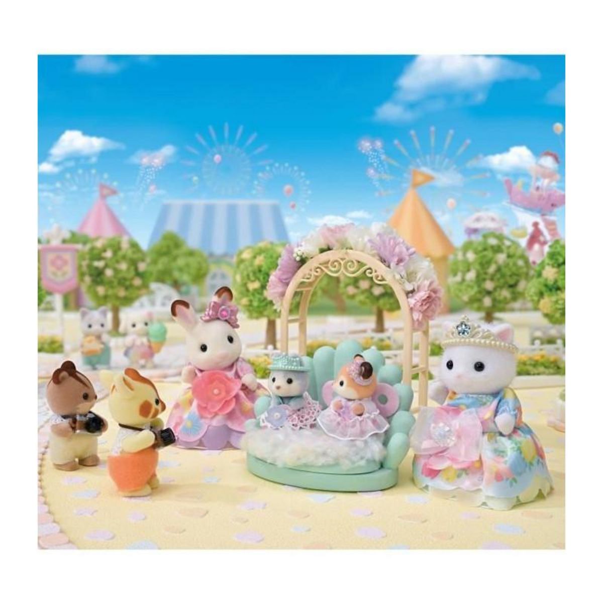 Sylvanian Families Les princesses en robes a fleurs - SYLVANIAN FAMILIES - 5809