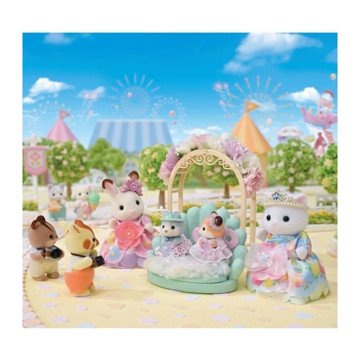 Sylvanian Families Les princesses en robes a fleurs - SYLVANIAN FAMILIES - 5809