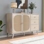 Voir la diapositive 5 : MERAX Buffet 2 porte(s) 3 tiroir(s) - 120 cm beige panneau de particules