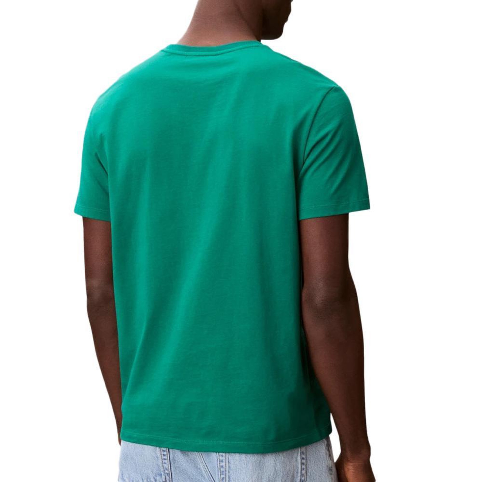 Voir la diapositive 2 : CALVIN KLEIN JEANS T-Shirt Vert Homme Calvin Klein Jeans Badge L4G