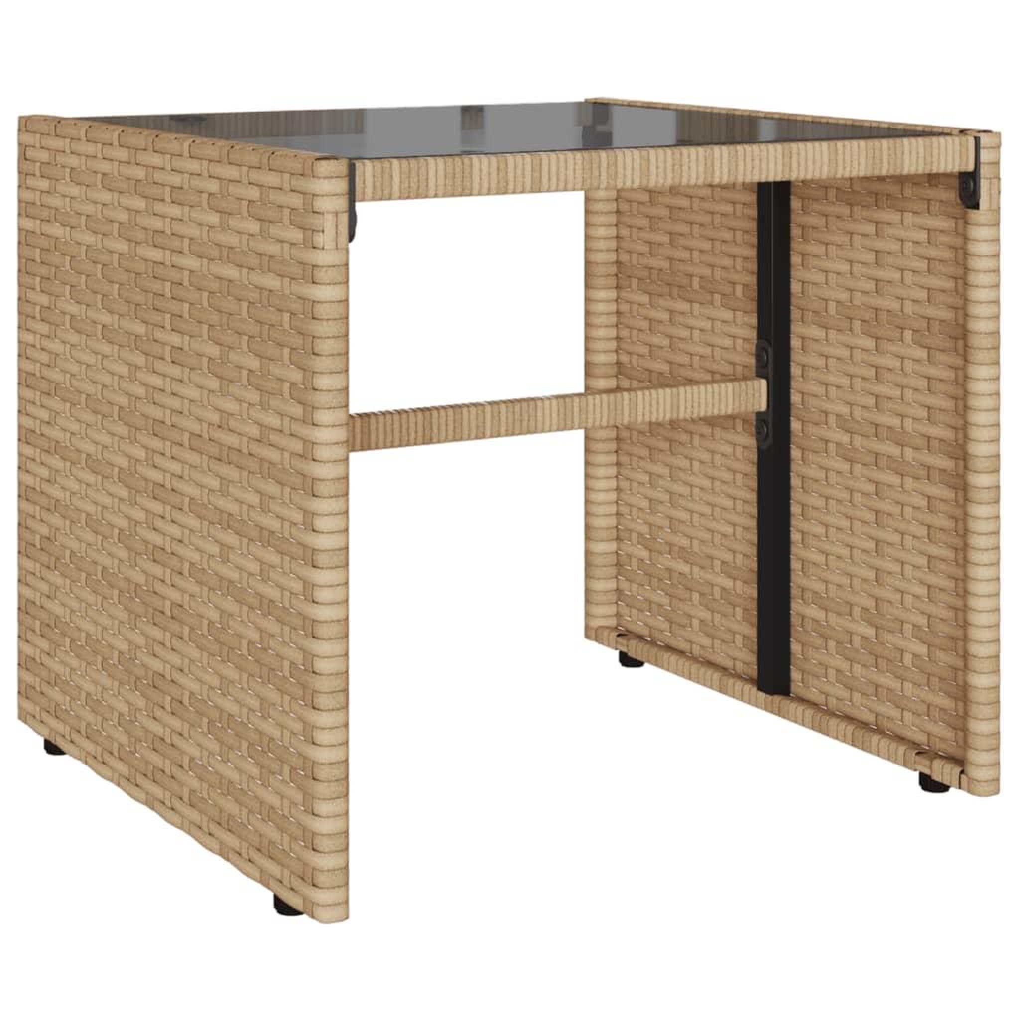 Voir la diapositive 5 : VIDAXL Salon de jardin avec coussins 4 pcs beige resine tressee