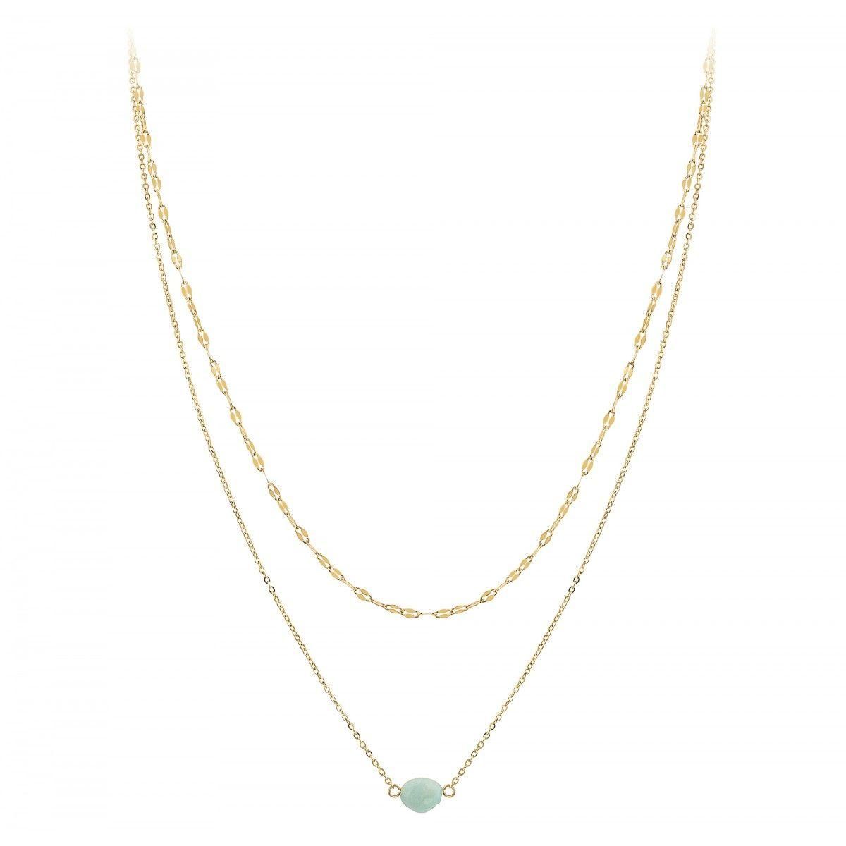 SC CRYSTAL Collier multi rangs par SC Crystal orné d'une amazonite