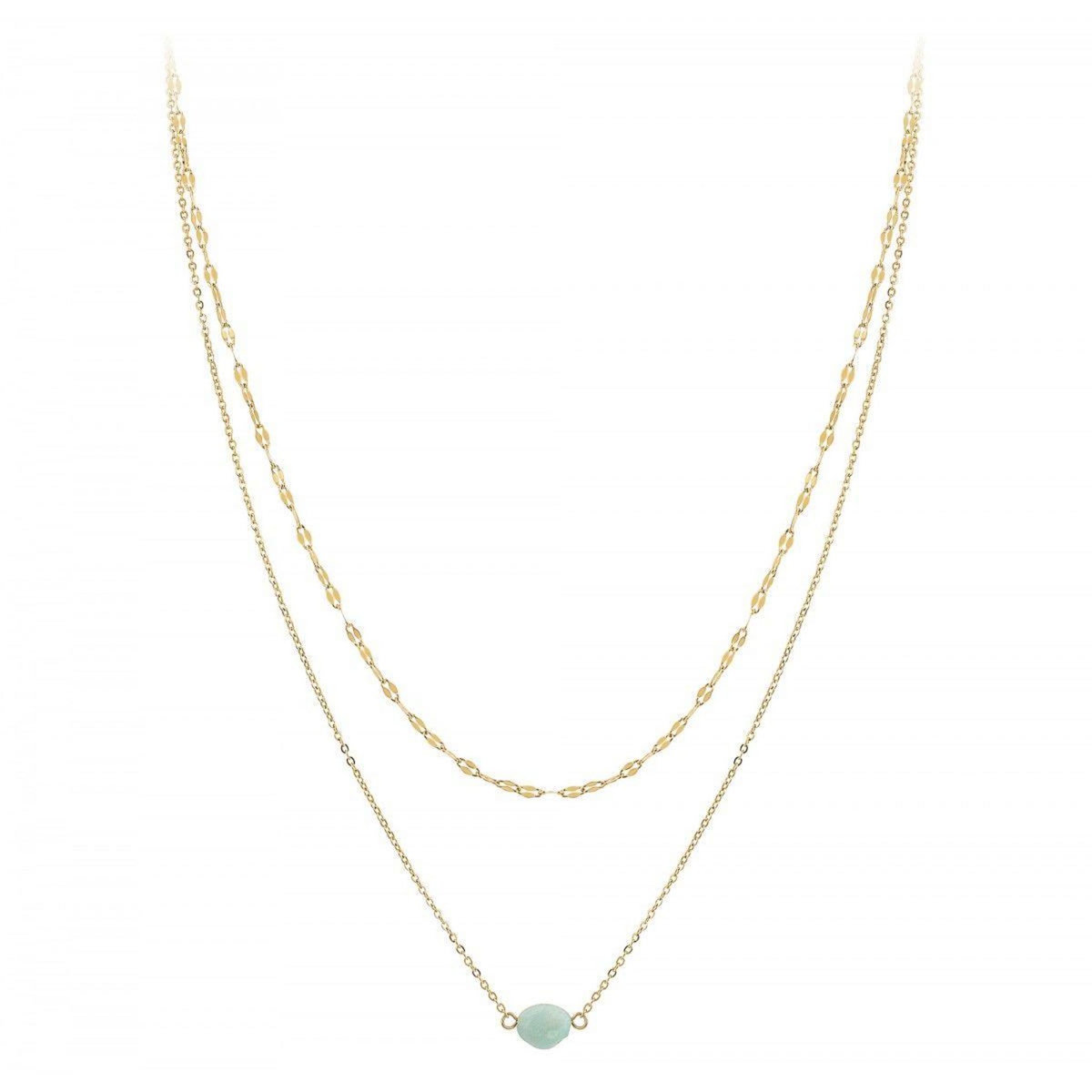 SC CRYSTAL Collier multi rangs par SC Crystal orné d'une amazonite