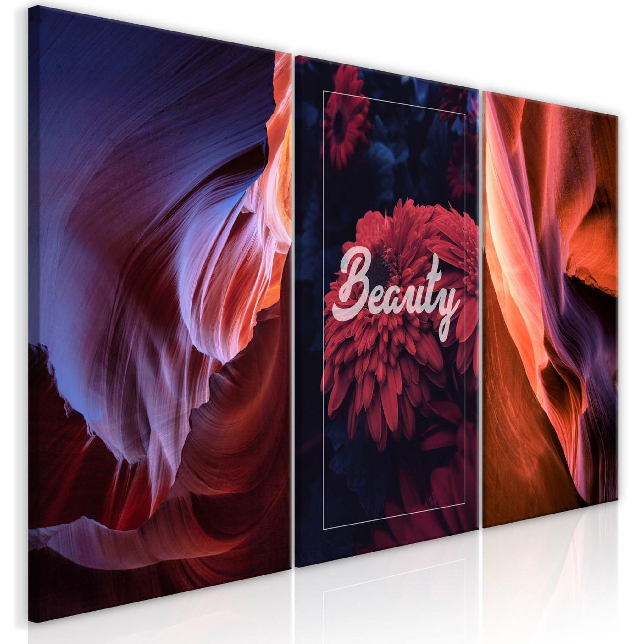 Paris Prix Tableau imprimé  beauty of canyons 3 panneaux  60x120cm