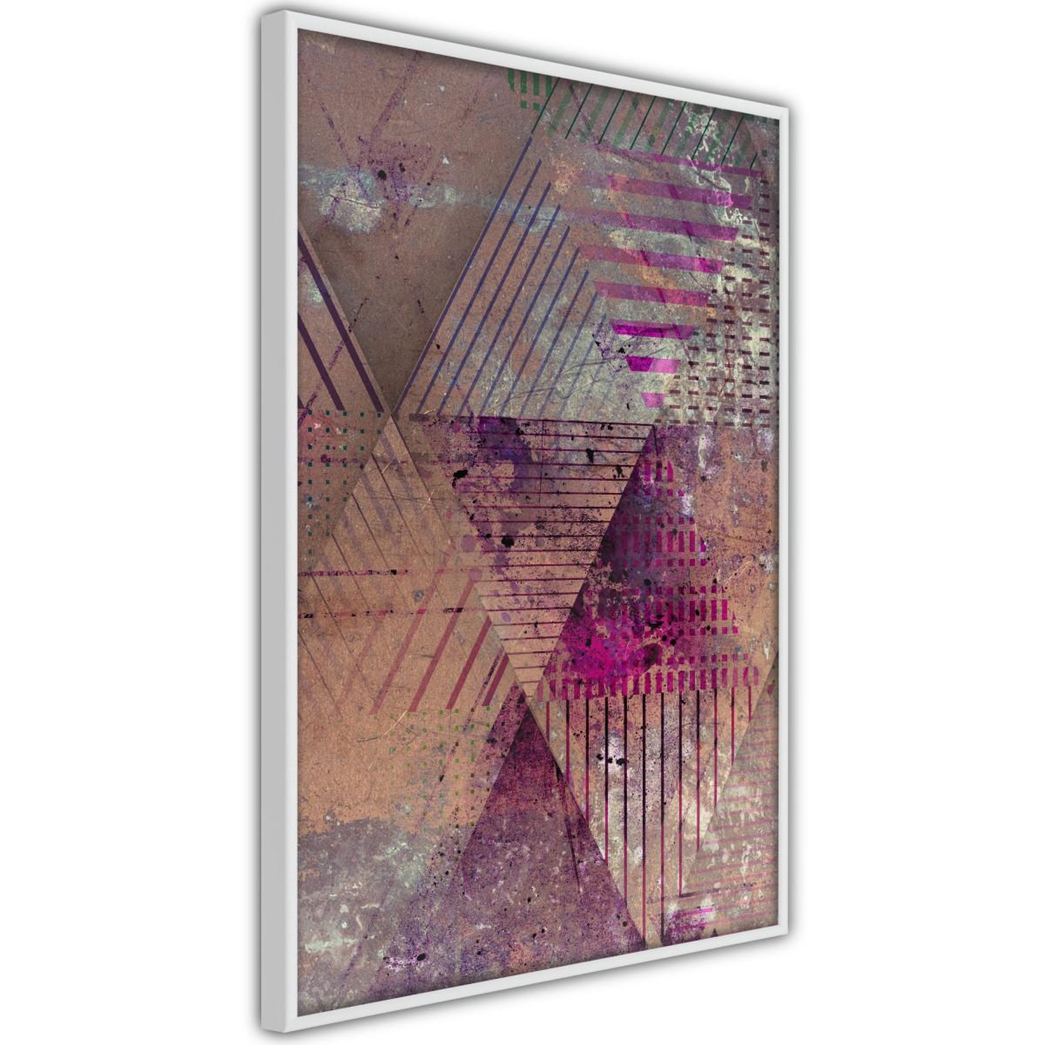 Paris Prix Affiche murale encadrée  pink patchwork ii