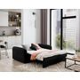 Voir la diapositive 2 : BEST MOBILIER Michelle - canapé droit 3 places convertible avec coffre en velours