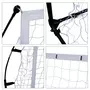 HOMCOM Cage de foot but de foot 183L x 50l x 122H cm portable avec sac de transport acier fibre verre filet PE