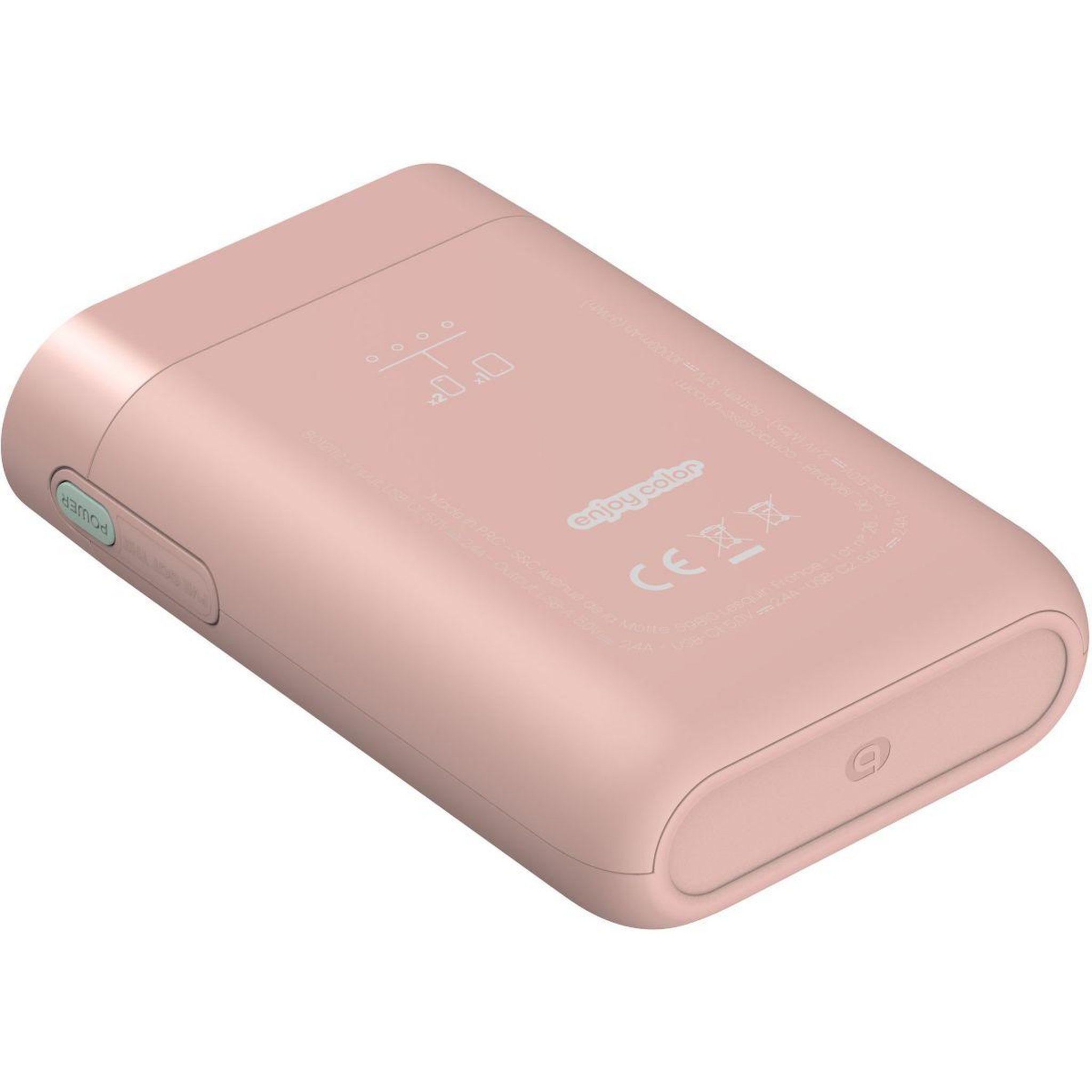 Voir la diapositive 5 : ESSENTIEL B Batterie externe 10000 mah rose