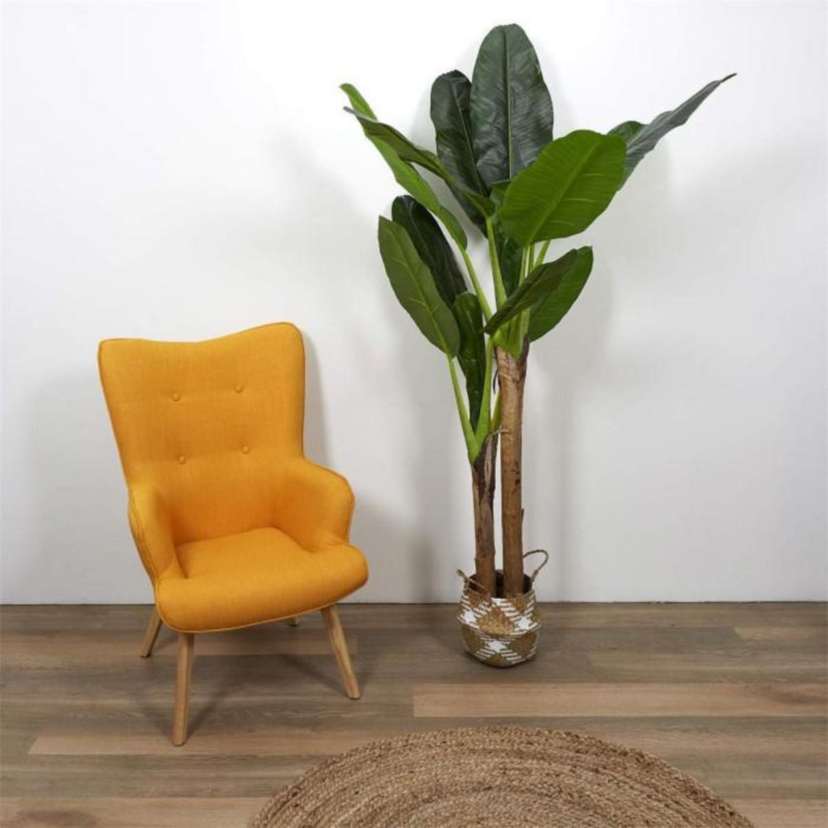 Paris Prix Plante Artificielle XXL  Bananier  160cm Vert