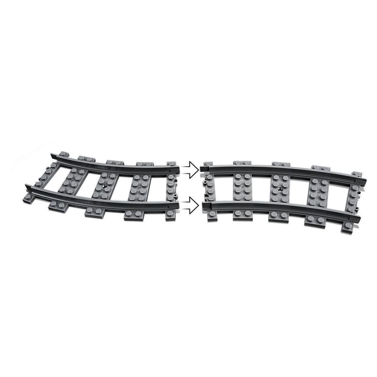 LEGO City 60238 - Les aiguillages, Ensemble d'Accessoires d'Extension City Train