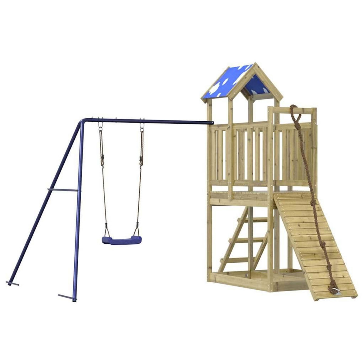 VIDAXL Aire de jeux d'exterieur bois de pin impregne