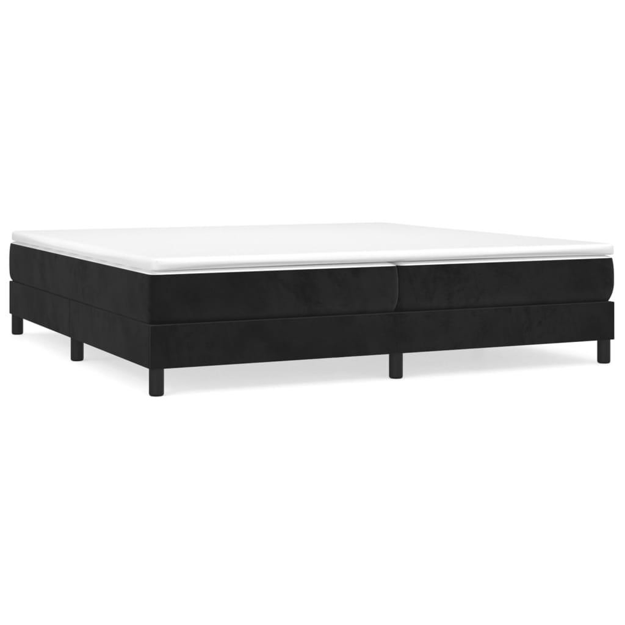 Voir la diapositive 2 : VIDAXL Cadre de lit sans matelas noir 200x200 cm velours